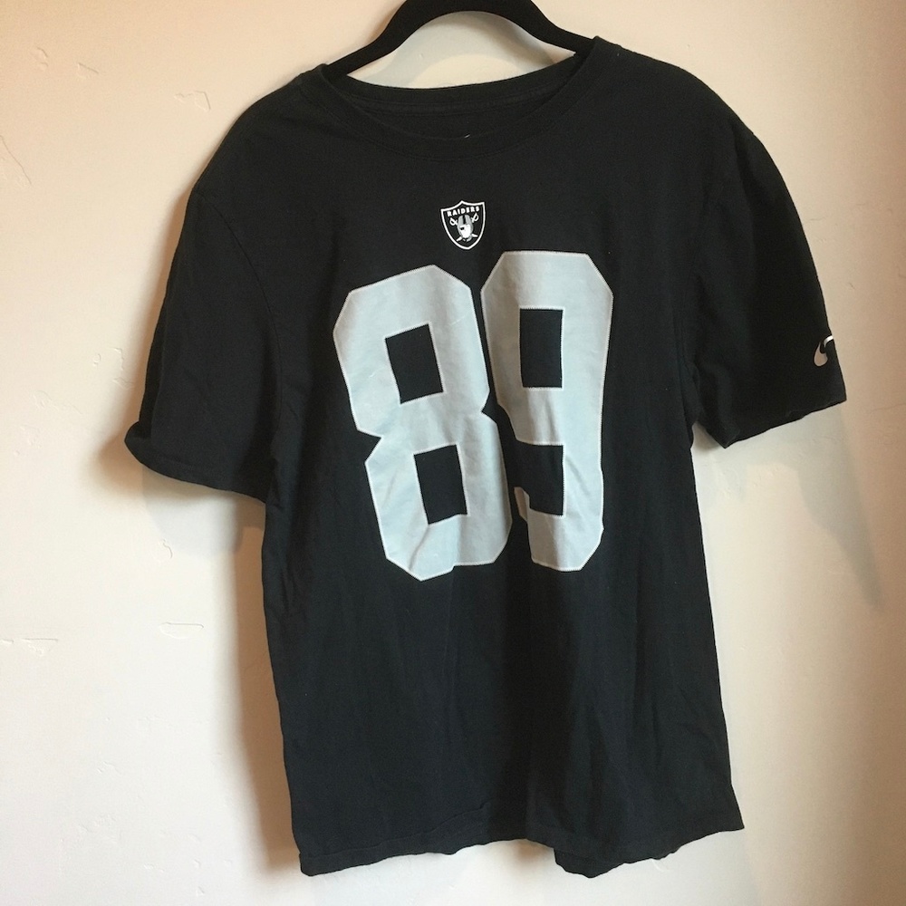 Nike NFL Oakland Raiders Black Cooper 89 T-Shirt